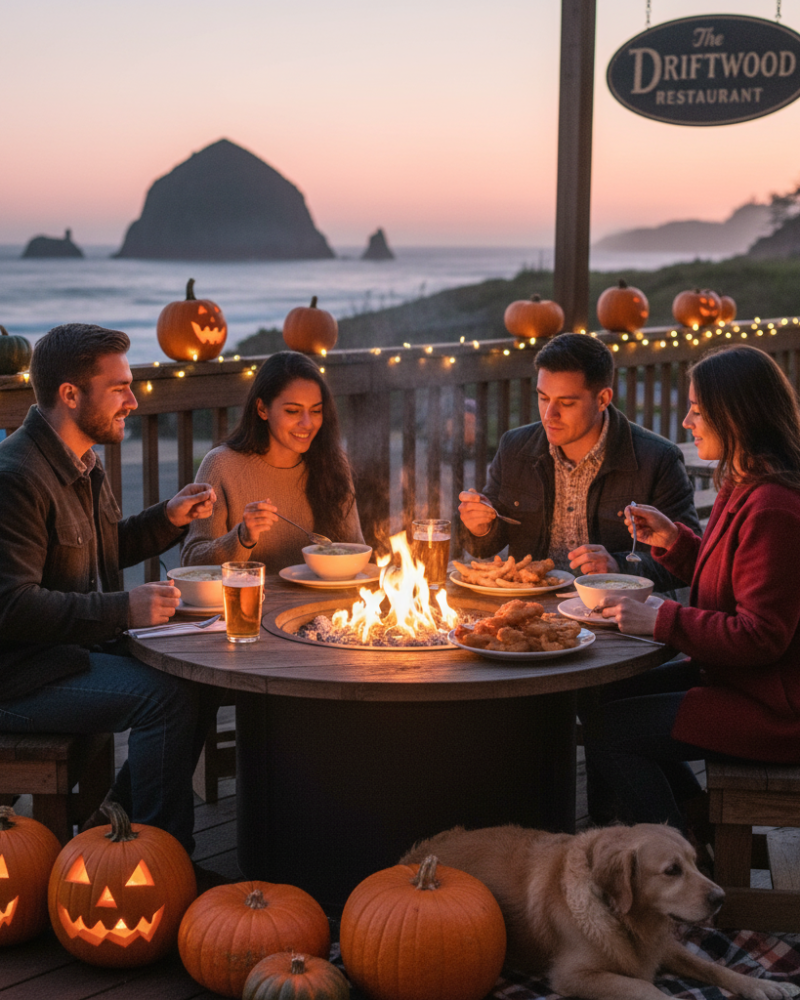 Autumn and Fall Dining Canoon Beach Oregon